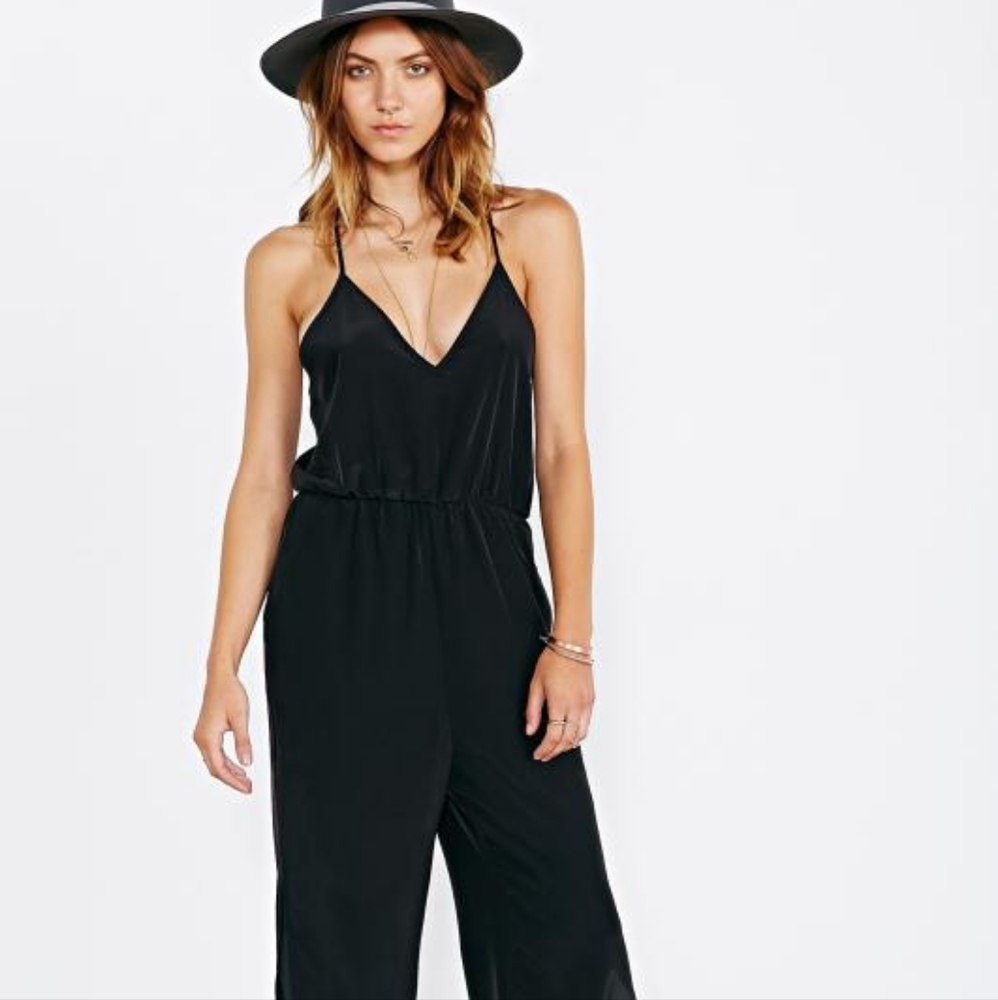 COPE by Urban Outfitters Parachute Pant Split Leg Jumpsuit